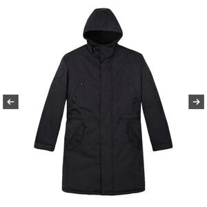 $715 The Kooples Sherpa lined Parka in Black Size XS